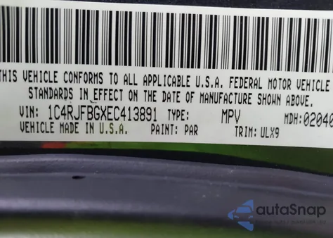 2014 Jeep Grand Cherokee Limited from USA, damaged, VIN 1C4RJFBGXEC413891